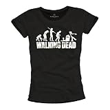Camiseta Walking Dead Mujer - Zombie Evolution - Negra S