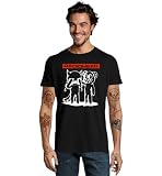 RadioStream Camiseta Radiohead Música Rock Grupo Concierto (FR/ES, Letras, XL, Regular, Regular, Negro)