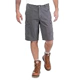 Carhartt Rigby Rugged Cargo Short, Pantalones Cortos Hombre, Gris (Shadow), 36W