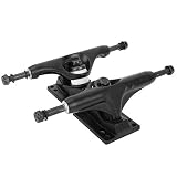 Alomejor 2 Unids Camiones de Skate Profesionales, Puente de Dirección para Longboard y Skateboard, de Transmisión por Correa, Compatible con 4 Ruedas, Truck de Alta Resiste