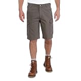 Carhartt Rigby Rugged Cargo Short, Pantalones Cortos Hombre, Gris (Tarmac), 36W