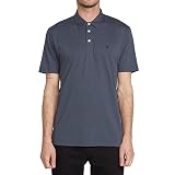 Volcom Banger Polo para hombre, Carbón vegetal, X-Large
