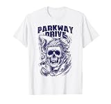 Parkway Drive - Producto oficial - Calavera Surfer - Blanco Camiseta