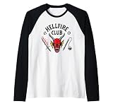 Stranger Things Hellfire Logo Camiseta Manga Raglan