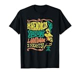 Jimi Hendrix 1967 London Concert Vintage Band Camiseta