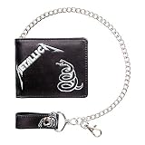 Nemesis Now Metallica - Cartera Negra con Cadena, 11 cm