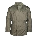 Mil-Tec Chaqueta militar americana M65 T/C con forro • Chaqueta militar clásica con forro térmico extraíble • Chaqueta militar con 4 bolsillos con solapa • Chaqueta de entretiempo para hombre