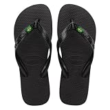 Havaianas - Top Brasil, Chanclas Cómodas, Duraderas y Ligeras, con Suela Antideslizante, Bandera de Brasil en las Tiras, Adultos, Unisex