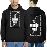 latostadora Sudadera Personalizada Hombre Mujer - Sudaderas Personalizadas Parejas - Sudaderas para Personalizar - Sudadera Personalizable por Delante y Detras - Personalised Hoodie Regalo