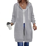 Genérico Sudadera Oversize Mujer Larga con Capucha, para Tiempo Libre