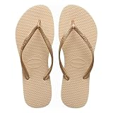 Havaianas - Slim, Chanclas Elegantes, Duraderas y Versátiles, con Suela Texturizada de Goma para Agarre y Soporte, Mujer