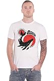 Gojira T Shirt Whale Band Logo Nuevo Oficial De Los Hombres Blanco Size L
