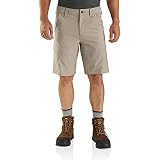 Carhartt Pantalones Cortos para Hombre Force Relaxed Fit Lightweight Ripstop Cargo Work, marrón, 32W
