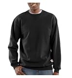 Carhartt, Hombre, Sudadera Con Cuello Redondo, Tejido De Grosor Medio, Ajuste Holgado, Negro, S