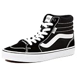 Vans Filmore Hi, Zapatillas para Mujer, (Suede/Canvas) black/white, 37 EU