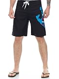 Santa Cruz Bañador para Hombre Screaming Hand, Negro, M
