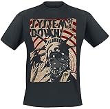 System of a Down Liberty Bandit Hombre Camiseta Negro 100% algodón Regular