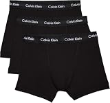 Calvin Klein Calzoncillos bóxer Hombre Pack de 3 Trunks Ropa Interior, Negro (Black W Black WB), M