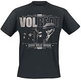 Volbeat The Gang Hombre Camiseta Negro 100% algodón Regular