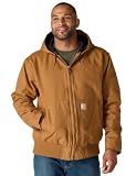 Carhartt, Hombre, Chaqueta De Estilo Deportivo, Aislada, En Algodón De Lona Con Efecto Desgastado, Ajuste Holgado, Marrón Carhartt®, M