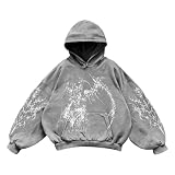 Sudadera con capucha para hombre, diseño gráfico, Negro2, M