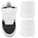 NDTEZUGT Cordones para Vans Knu Skool Classic Skate Zapatillas Blanco 45in