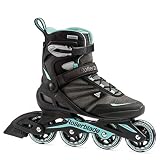 Rollerblade Zetrablade - Patines en línea para Mujer, Color Negro y Azul Claro, Talla 44