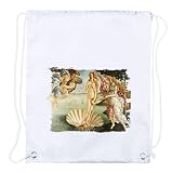MERCHANDMANIA 1 Mochila DE Cuerdas Cuadro el Nacimiento de Venus Sandro Botticelli Pintor Playa Piscina Picnic Excursion Personalizada