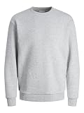 JACK & JONES Jjebradley Sudadera Crew Noos, Sudadera Hombre, Gris Claro, XL