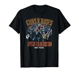 Oficial Guns N' Roses Appetite Destruction 1987 Tour Vintage Camiseta