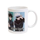 Grupo Erik Taza Jujutsu Kaisen, Jujutsu High - Taza Guerra de hechiceros | Taza desayuno, cerámica 350ml, Taza te y café, Licencia oficial