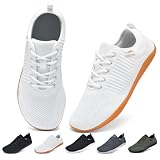 chetoria Zapatillas Barefoot Unisex Calzado Respetuoso Blanco 40