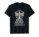 Jesus Cross Punk Gothic Y2K Nu Goth Faith Verso de la Biblia Camiseta