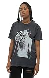 Freddie Mercury Camiseta Glow Stance Nuevo Oficial Unisex Negro Mineral Wash, Negro , XL