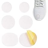 HESUSUSI Zapatos Parche De Roto, 6 Piezas parches zapatillas deportivas Parches de Reparación de Orificio de Talón Reparación De Daño En El Calzado de Orificio de Zapatilla para Zapatos (Blanco, .)