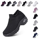 Hitmars Zapatillas Deportivas Mujer Slip On Running EU41 duc1-Negro-Negro