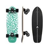 ACTA Surfskate Foam V2 31' - Ocean - Tabla de Surf de Arce de 7 Pliegues, Ideal para Principiantes e intermedios, para pumptrack, Cruising y Carving Urbano (Foam V2) (Seaweed)