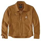 Carhartt Chaqueta de pato para hombre Rugged Flex Relaxed Fit, marrón (Carhartt), M