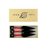 Naruto Shinobi Ninja Set 3 x Kunai 8 cm Accesorio de traje PVC Plastik Cosplay Réplika