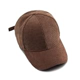YAMEE Gorras de Béisbol Ligero Suave, Gorro Invierno Mujer Pana Vintage, Viseras Hombre a Prueba de Viento Ajustable, Sombrero Hombre Casual Comodidad