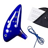GERUI Zelda Ocarina, 12 Hoyos Leyenda de Zelda Ocarina del Tiempo, Réplica de Cerámica Triforce Link Cosplay