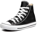 Converse Chuck Taylor All Star Leather HI 132170, Unisex, Negro, 38 EU