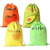 4 Bolsas Para Plátanos Para Refrigerador, Bolsas Para Mantener Los Alimentos Frescos Por Más Tiempo, Bolsas Reutilizables Para Almacenar Verduras Y Frutas, Bolsas Con Cordón Para Mantener Los Plátanos