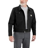 Carhartt Chaqueta de pato Rugged Flex de ajuste relajado para hombre, Negro -, X-Large