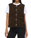 Vila Noos Viada Teddy Waistcoat - Noos Viada Teddy Waistcoat - Noos (1 unidad), marrón (Coffee Bean), 40