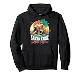 Santa Cruz California CA I Retro Santa Cruz Sudadera con Capucha
