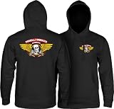 SUDADURA POWELL PERALTA WINGED RIPPER HOOD BLACK - M