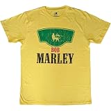 Camiseta Bob Marley Vintage Verde Label T, Amarillo, L