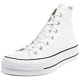 Converse Chuck Taylor All Star Lift - Hi - Blanco/Negro/Blanco Canvas, 39 EU