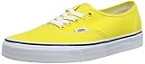 Vans AUTHENTIC - Zapatos de corte bajo, unisex, color amarillo (vibrant yellow/true white), talla 41